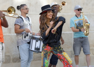 Performance with a dancer and instrumentalists